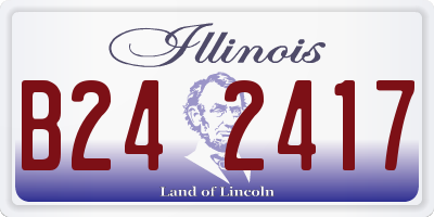 IL license plate B242417