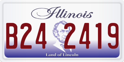 IL license plate B242419