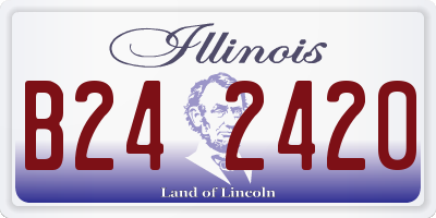 IL license plate B242420