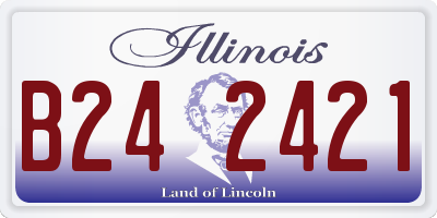 IL license plate B242421