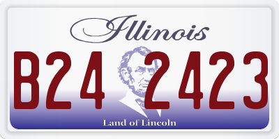 IL license plate B242423