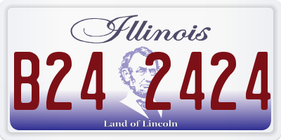 IL license plate B242424