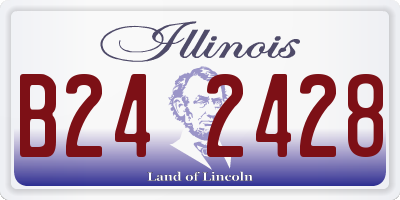IL license plate B242428