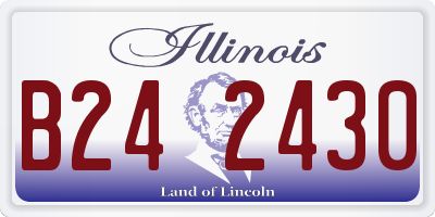 IL license plate B242430