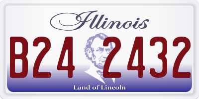 IL license plate B242432