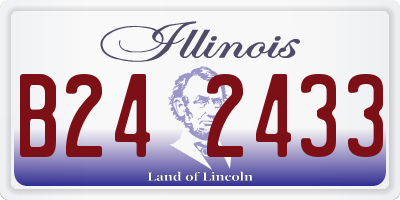 IL license plate B242433