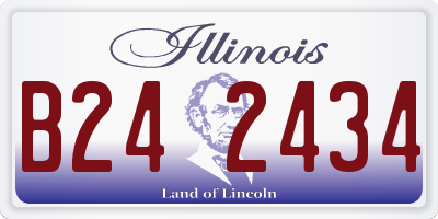 IL license plate B242434