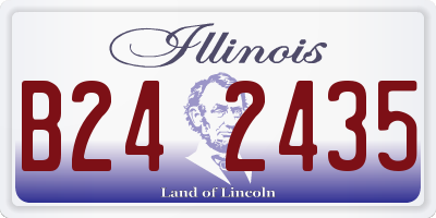IL license plate B242435