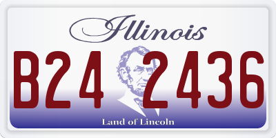 IL license plate B242436