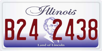 IL license plate B242438