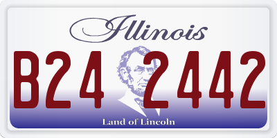 IL license plate B242442