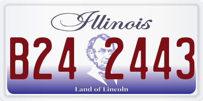 IL license plate B242443