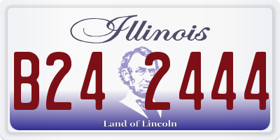 IL license plate B242444
