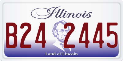 IL license plate B242445