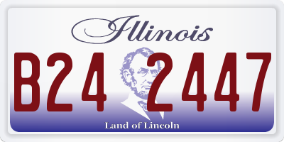 IL license plate B242447