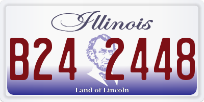 IL license plate B242448