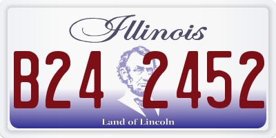 IL license plate B242452
