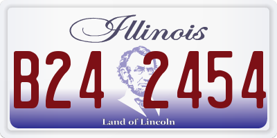 IL license plate B242454
