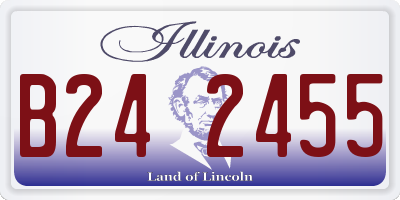 IL license plate B242455