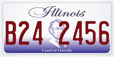 IL license plate B242456
