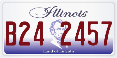 IL license plate B242457