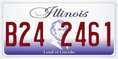 IL license plate B242461