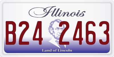 IL license plate B242463