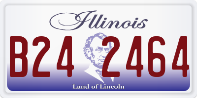 IL license plate B242464