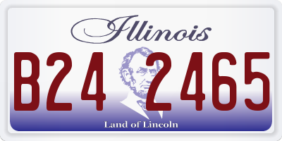 IL license plate B242465