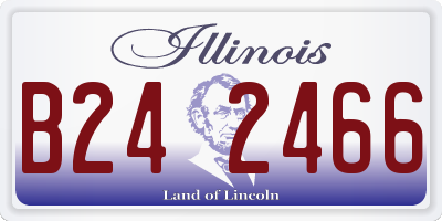 IL license plate B242466