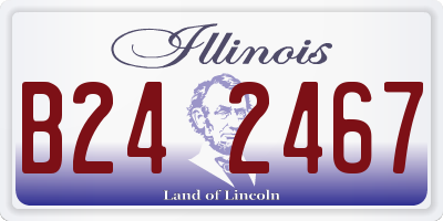 IL license plate B242467