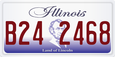 IL license plate B242468
