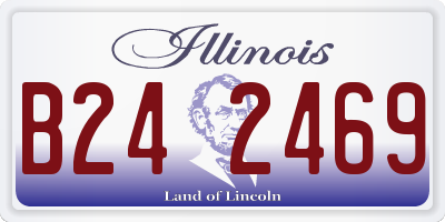IL license plate B242469