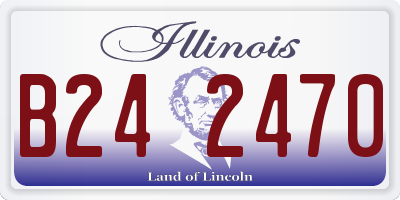 IL license plate B242470