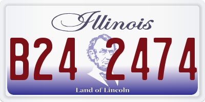 IL license plate B242474