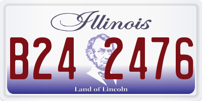 IL license plate B242476