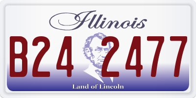 IL license plate B242477