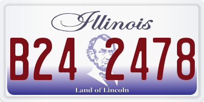 IL license plate B242478
