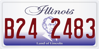 IL license plate B242483