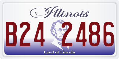 IL license plate B242486