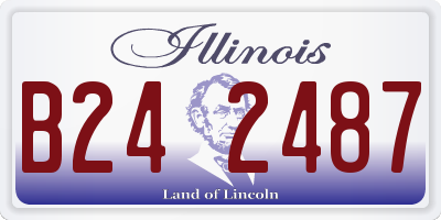 IL license plate B242487