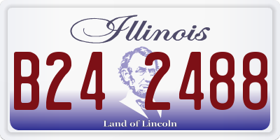IL license plate B242488