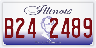 IL license plate B242489