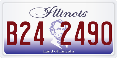 IL license plate B242490