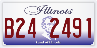 IL license plate B242491