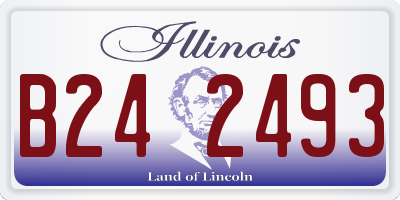 IL license plate B242493