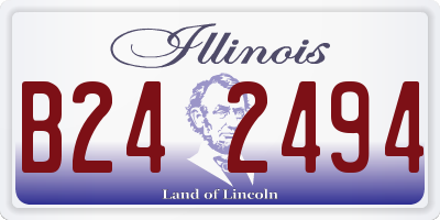 IL license plate B242494
