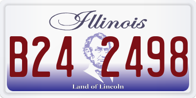 IL license plate B242498
