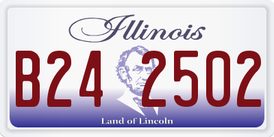 IL license plate B242502