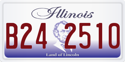 IL license plate B242510